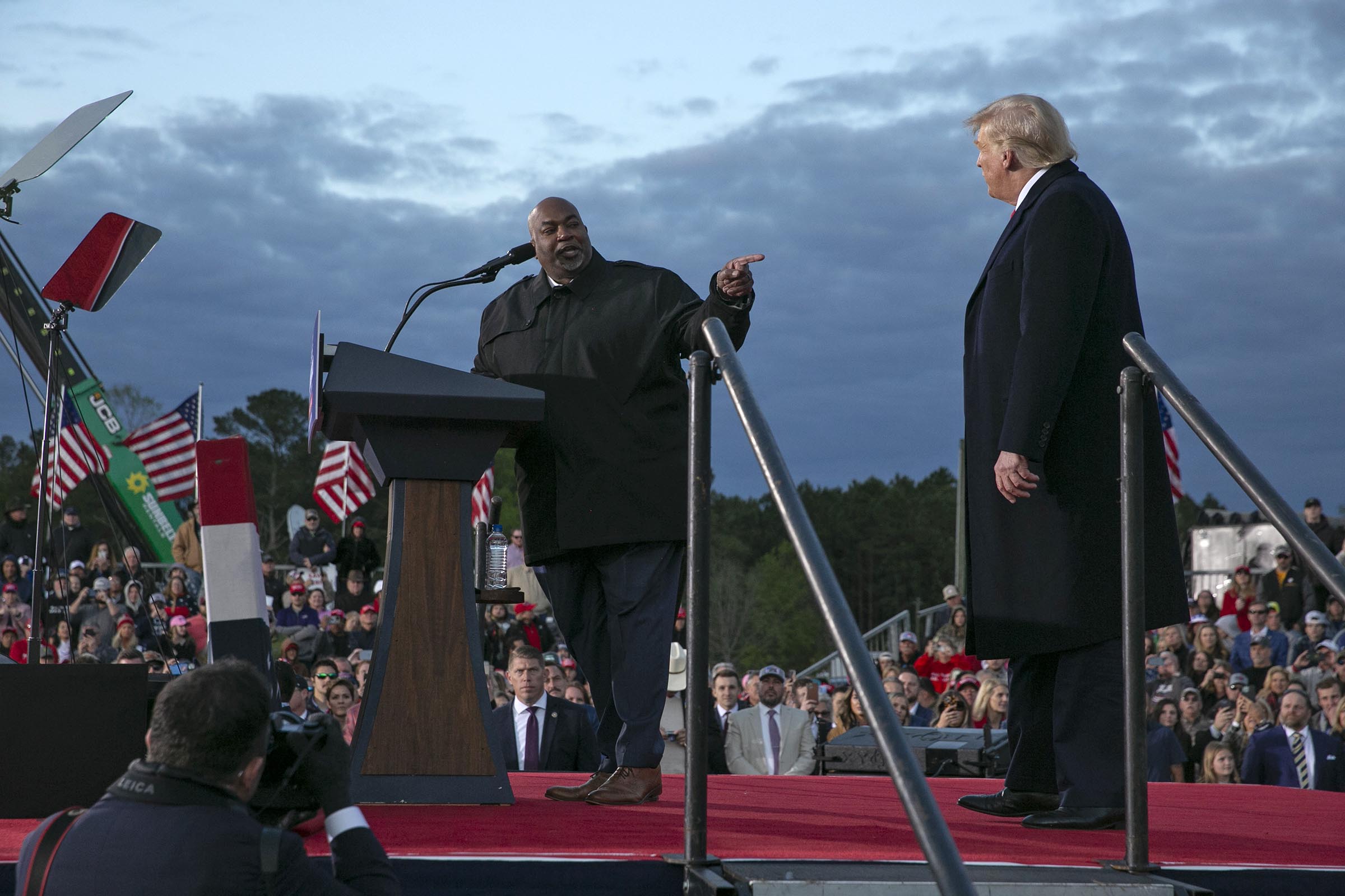 North Carolina’s Robinson, omitted from Trump rally, avoids comment on report about online posts