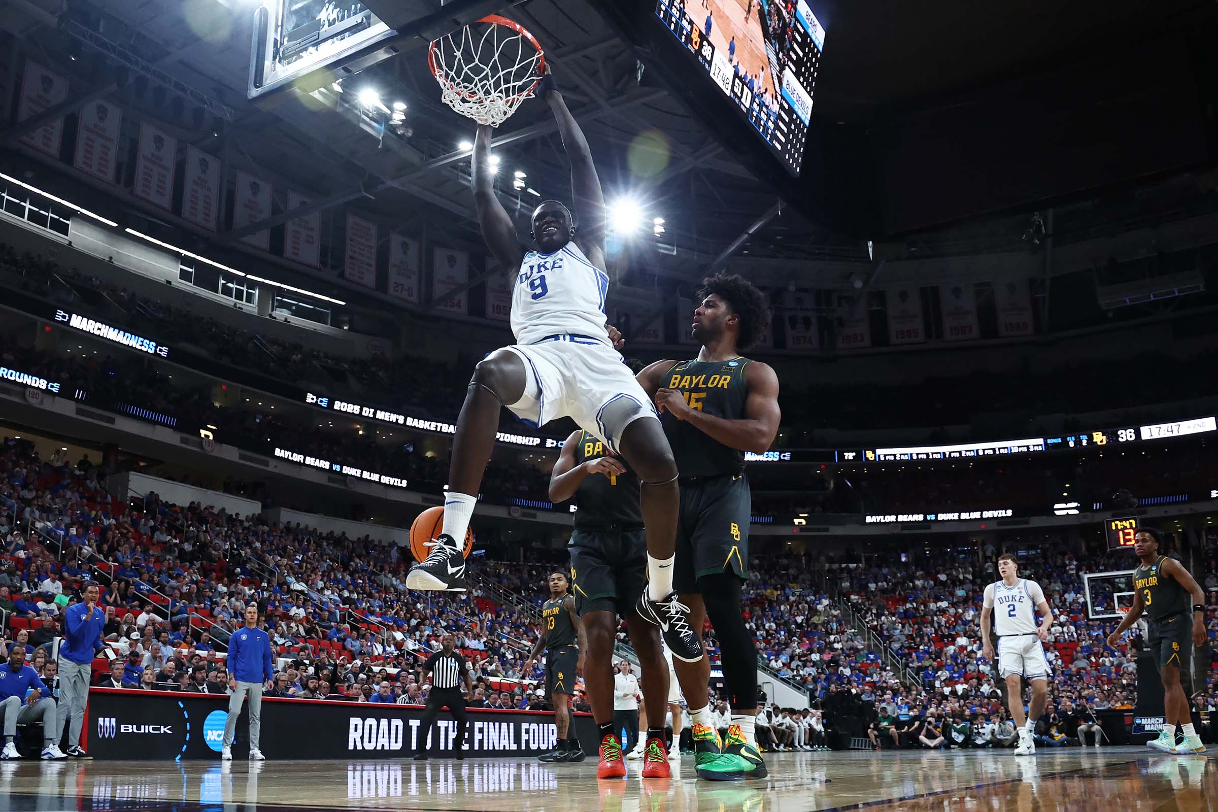 Proctor, Flagg help No. 1 seed Duke roll past Baylor 89-66 to reach Sweet 16 of March Madness