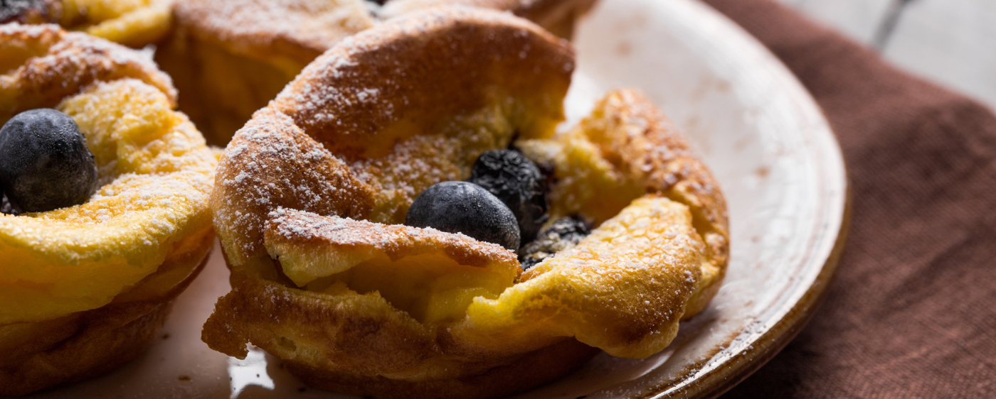 Blueberry Popovers